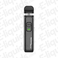 Smok Novo Master Pod Kit in black with adjustable airflow and variable wattage features for a premium vaping experience.