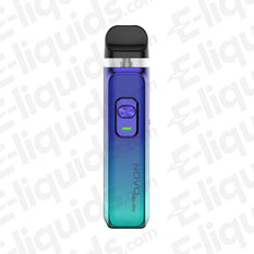 Smok Novo Master Pod Kit in gradient blue and green, showcasing a compact design and adjustable settings for optimal vaping.