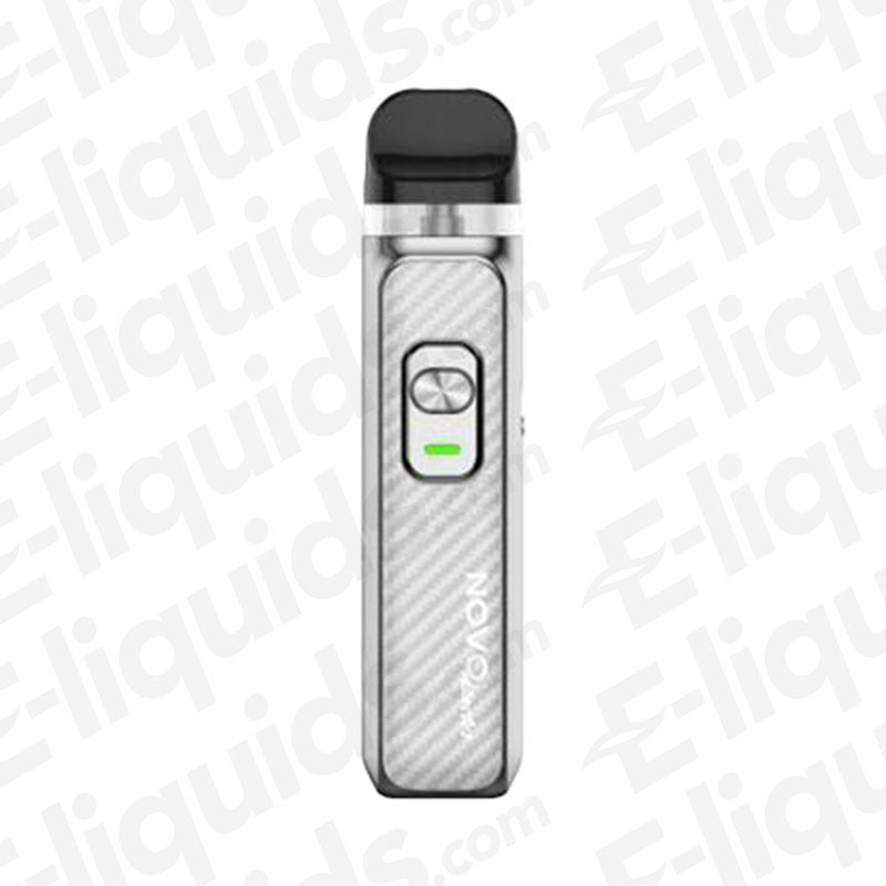 Smok Novo Master Pod Kit in sleek silver design with adjustable airflow and variable wattage features.
