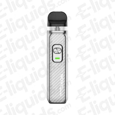 Smok Novo Master Pod Kit in sleek silver design with adjustable airflow and variable wattage features.