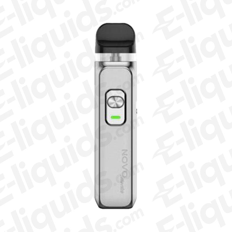 Smok Novo Master Pod Kit in silver with adjustable airflow and variable wattage features for enhanced vaping.
