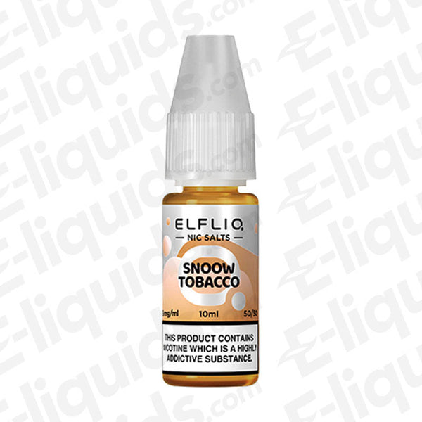 elfliq cream tobacco ELFLIQ Snoow Tobacco Nic Salt