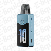 VooPoo Vinci E120 Pod Kit in sleek blue design, showcasing luxury dial, compact style, and top-fill functionality.