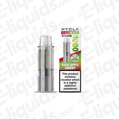 Hyola Pro Max 8000 Sour Apple Cherry prefilled pod 20mg TPD compliant
