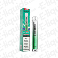 S K E Bar 600 Sour Apple Ice 20 MG Vape Pod Kit