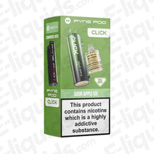 Pyne Pod Click 50K Prefilled Pod with tangy Sour Apple Ice flavour in green packaging.