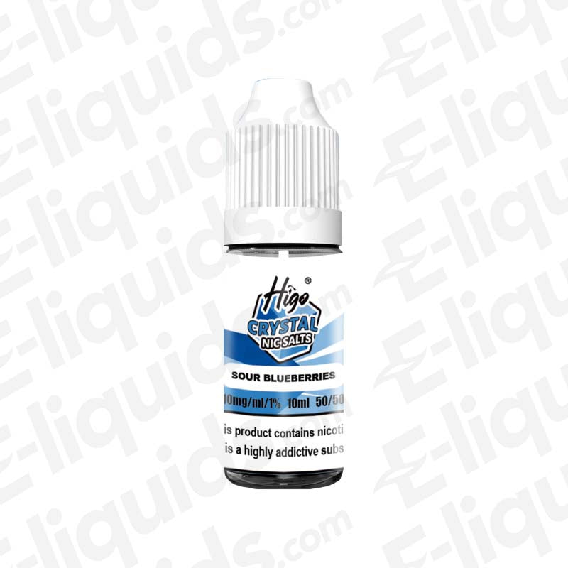 Higo Crystal Sour Blueberries 10mg Nic Salt E-liquid