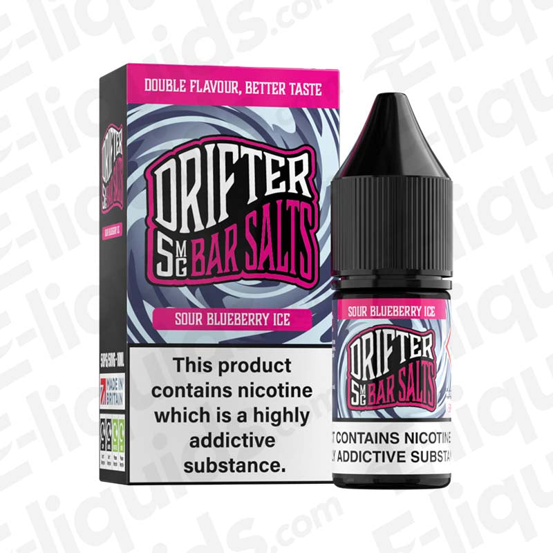 Drifter Bar Salts Sour Blueberry Ice 5mg Nic Salt E-liquid