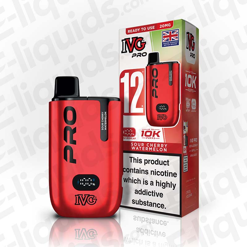 IVG Pro 12 Strawberry Watermelon Vape Pod Kit | E-liquids.com IVG Pro 12 Strawberry Watermelon Vape Pod Kit | E-liquids.com