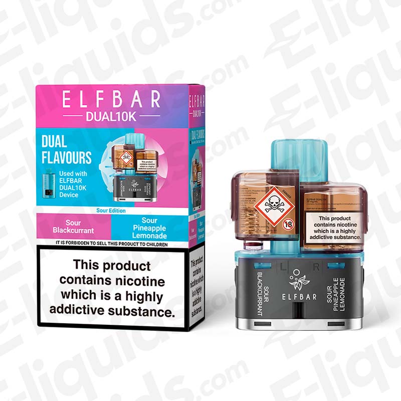 Elf Bar Dual 10K Sour Edition 20mg Prefilled Pods
