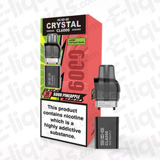 SKE Crystal CL6000 Sour Pineapple 20mg Pre-Filled Vape Pod