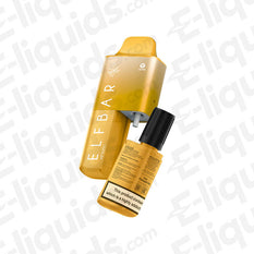 Sour Pineapple Ice Elf Bar AF5000, a rechargeable disposable vape with 5000-puff capacity and refreshing flavor.