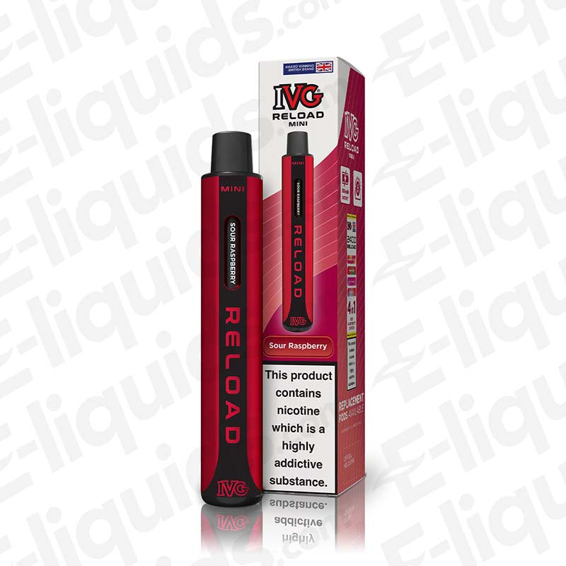 IVG Reload Mini 20mg Prefilled Pod Kit Sour Raspberry