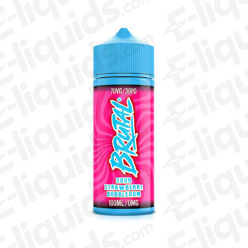 Brutal Sour Strawberry Bubblegum 100ml Shortfill E-liquid