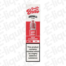 Double Brew Originals Sour Strawberry 5mg Nic Salt E-liquid