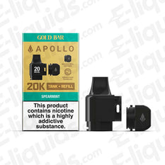 Gold Bar Apollo Spearmint Replacement Tank and Pod