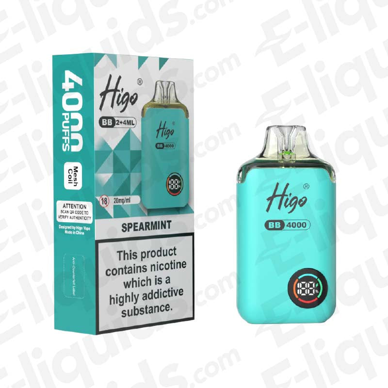Higo BB 4000 20mg Prefilled Pod Kit Spearmint