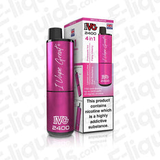 IVG 2400 4-in-1 Rechargeable Pod Kit Special Edition with Pre-filled 20mg Nicotine Salt E-liquids and USB Type-C Charging