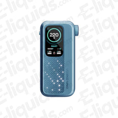 VooPoo Vinci Spark 220 Vape Mod in blue featuring customizable luxury dial and 220W output display.
