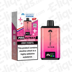 Hayati Pro Ultra 20mg Prefilled Pod Kit Straw Cranberry Cherry and Cherry Ice