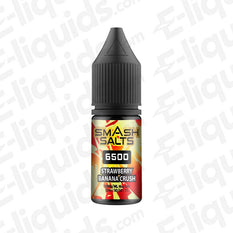 Smash Salts 6500 Strawberry Banana Crush 10mg Nic Salt E-liquid