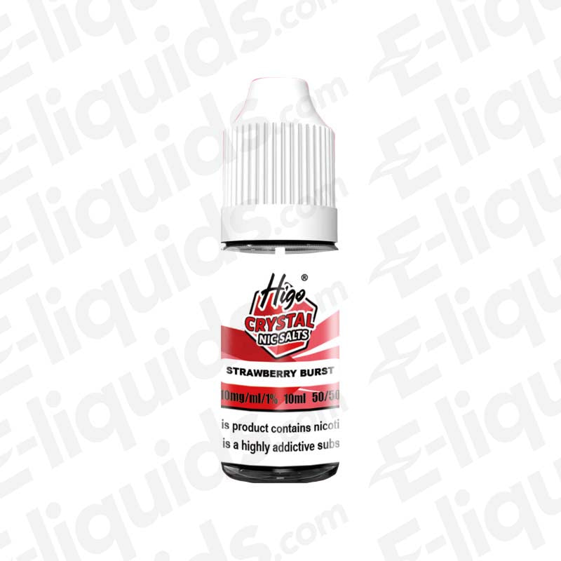 Higo Crystal Strawberry Burst 10mg Nic Salt E-liquid
