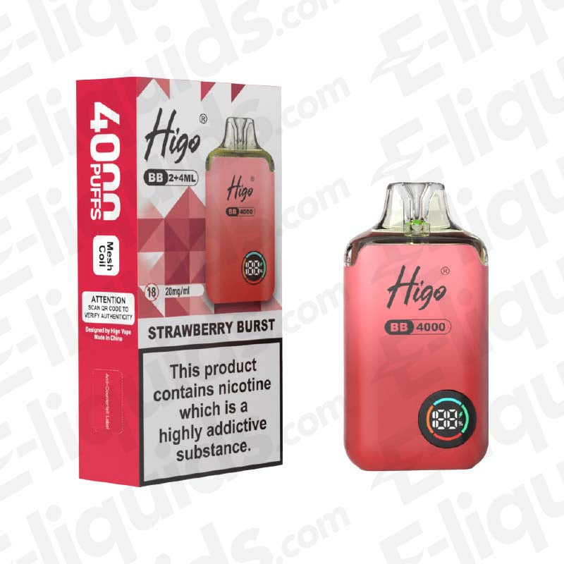Higo BB 4000 20mg Prefilled Pod Kit Strawberry Burst