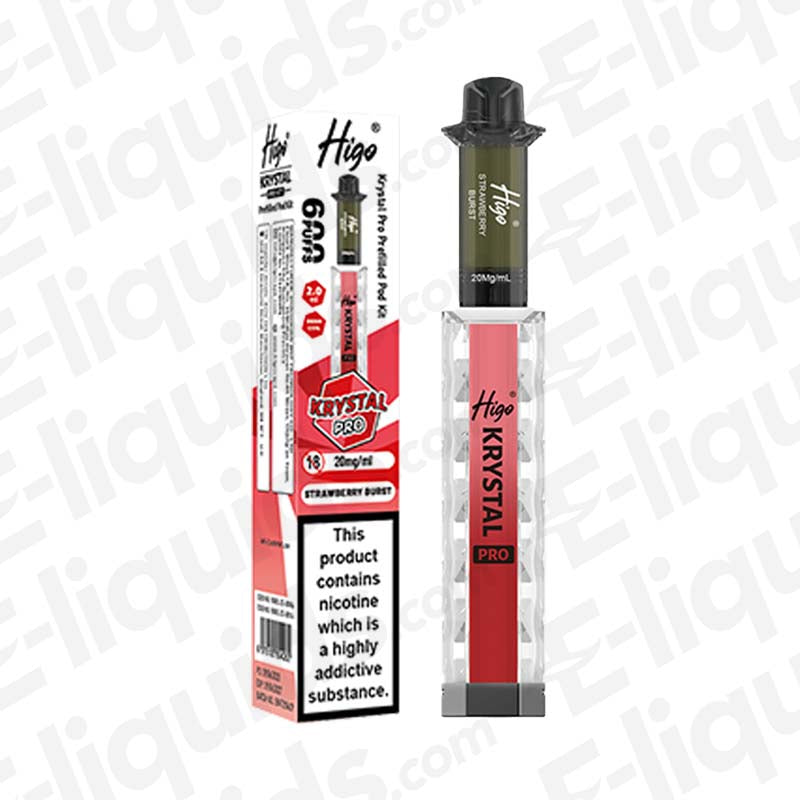 Higo Krystal Pro 20mg Prefilled Pod Kit Strawberry Burst