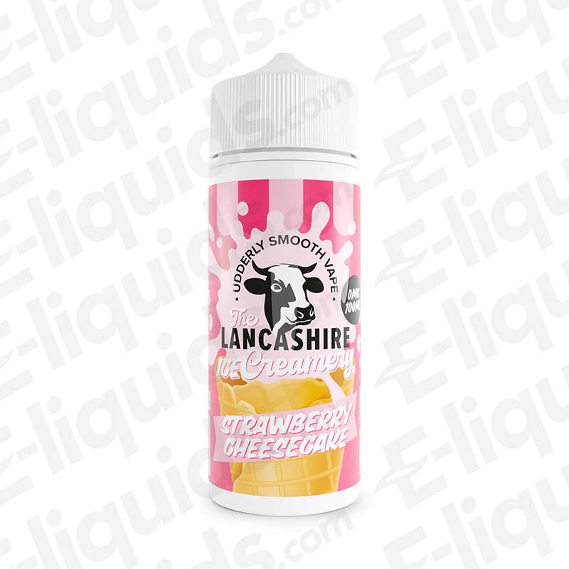 Lancashire Creamery Shortfills Strawberry Cheesecake 100ml Shortfill E-liquid