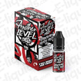 Strawberry Cherry Rasp Nic Salt E-liquid by Wick Addiction in a 10ml bottle and box, featuring bold red fruit flavor.