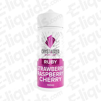 Crystalized Strawberry Cherry Raspberry 100ml Shortfill E-liquid