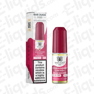 Bar Juice 5000 Strawberry Cherry Raspberry Nic Salt E-liquid in 10ml bottle, featuring sweet and tangy flavor blend.