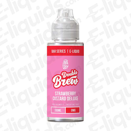 Ohm Brew Double Brew Bar Series Strawberry Custard Deluxe 100ml Shortfill