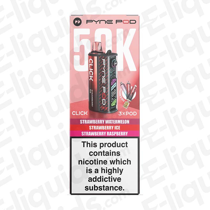 Pyne Pod Click 50K Strawberry Edition Prefilled Pod Kit