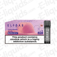 Elf Bar ELFA Pre-Filled Vape Pods - Strawberry Grape flavor, 20mg nicotine, designed for ELFA Pod Kit with mesh coil, 2ml capacity.