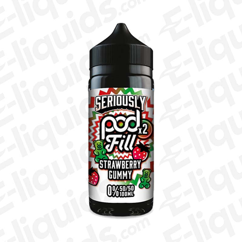 Doozy Vape Co Seriously Pod Fill 2 Strawberry Gummy 100ml Shortfill E-liquid