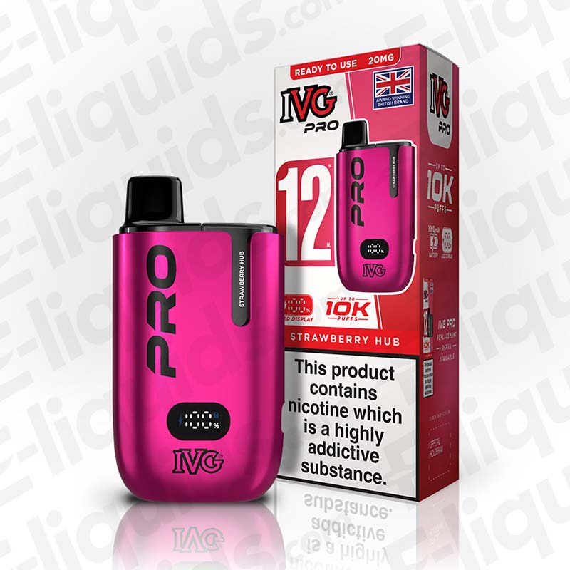 IVG Pro 12 20mg Strawberry Hub Prefilled Pod Kit