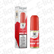 Bar Juice 5000 Strawberry Ice Nic Salt E-liquid 10ml bottle with red cap and packaging, featuring sweet strawberry flavor and icy finish.
