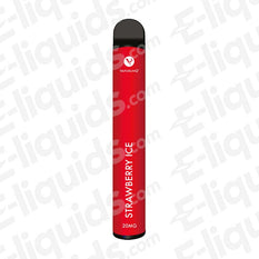 strawberry ice puff bar disposable vape device by vaporlinq