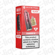 Pyne Pod Click 50K Prefilled Pod with icy Strawberry Ice flavour in red packaging.