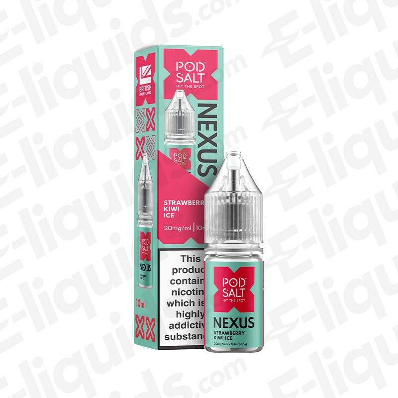 Nexus Pod Salt Strawberry Kiwi Ice 20mg Nic Salt E-liquid