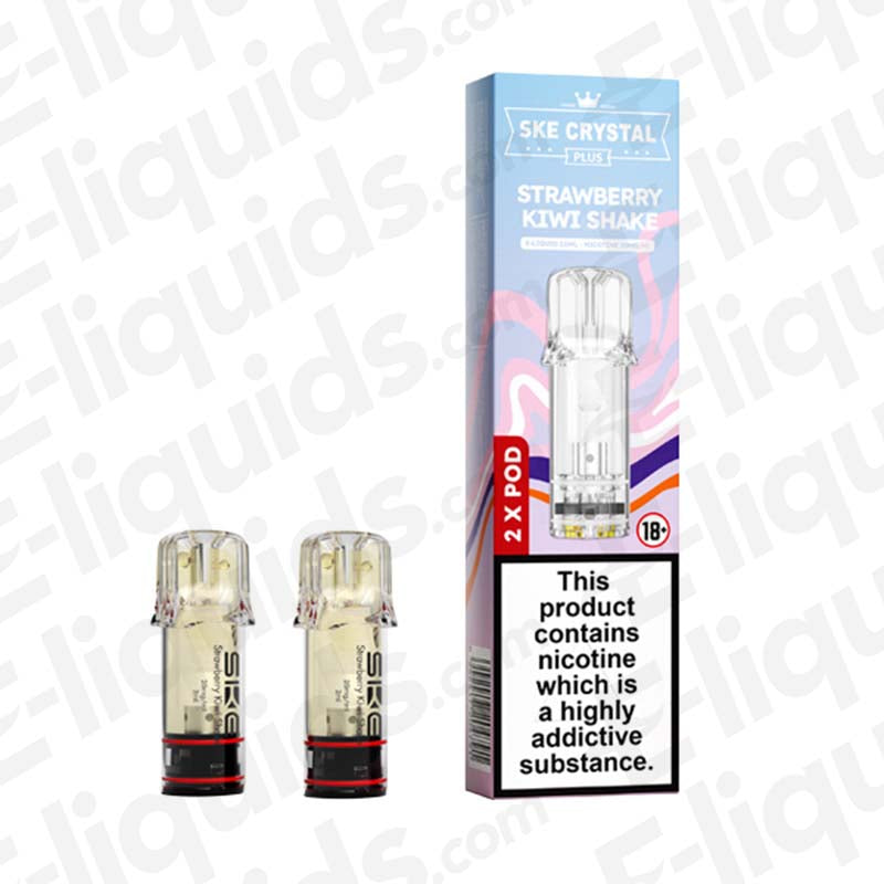 SKE Crystal Plus 20mg Prefilled Pods Strawberry Kiwi Shake