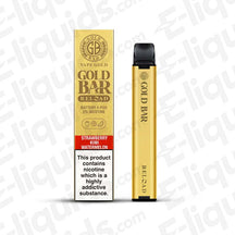 Gold Bar Reload Pod Kit with Strawberry Kiwi Watermelon flavor, features refillable pod and rechargeable battery.