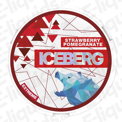 Extreme Nicotine Pouches by Iceberg Strawberry Pomegranate 