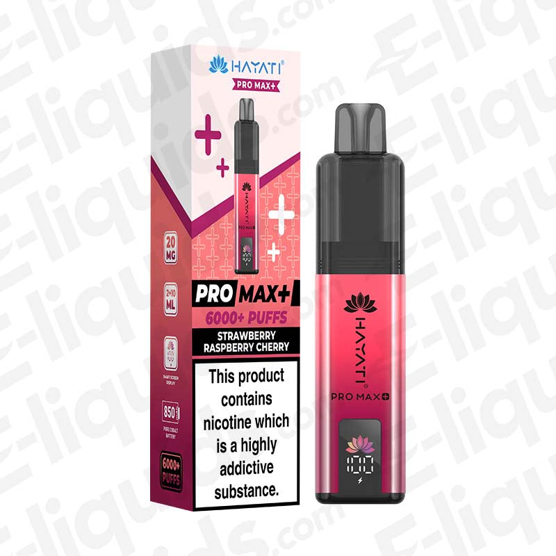 Hayati Pro Max 20mg Prefilled Pod Kit Strawberry Raspberry Cherry
