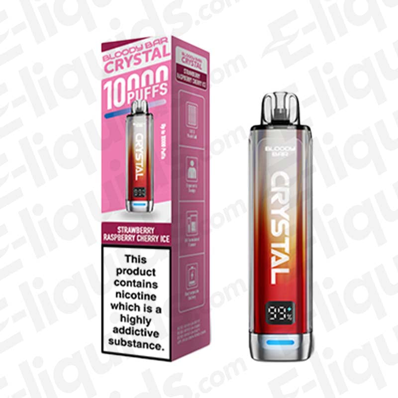 Bloody Bar Crystal 10K 20mg Prefilled Pod Kit Strawberry Raspberry Cherry Ice