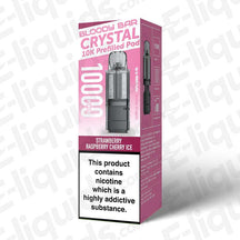 Bloody Bar Crystal 10K 20mg Prefilled Pods Strawberry Raspberry Cherry Ice