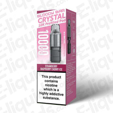 Bloody Bar Crystal 10K 20mg Prefilled Pods Strawberry Raspberry Cherry Ice