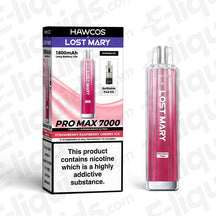 HAWCOS x Lost Mary Pro Max 7000 20mg Prefilled Pod Kit Strawberry Raspberry Cherry Ice