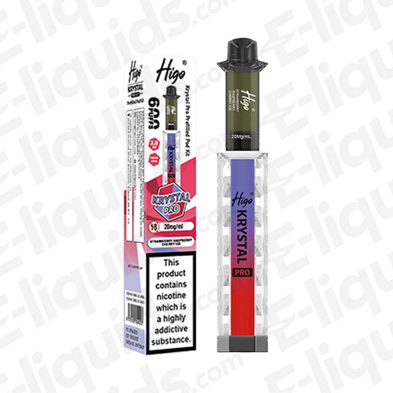 Higo Krystal Pro 20mg Prefilled Pod Kit Strawberry Raspberry Cherry Ice